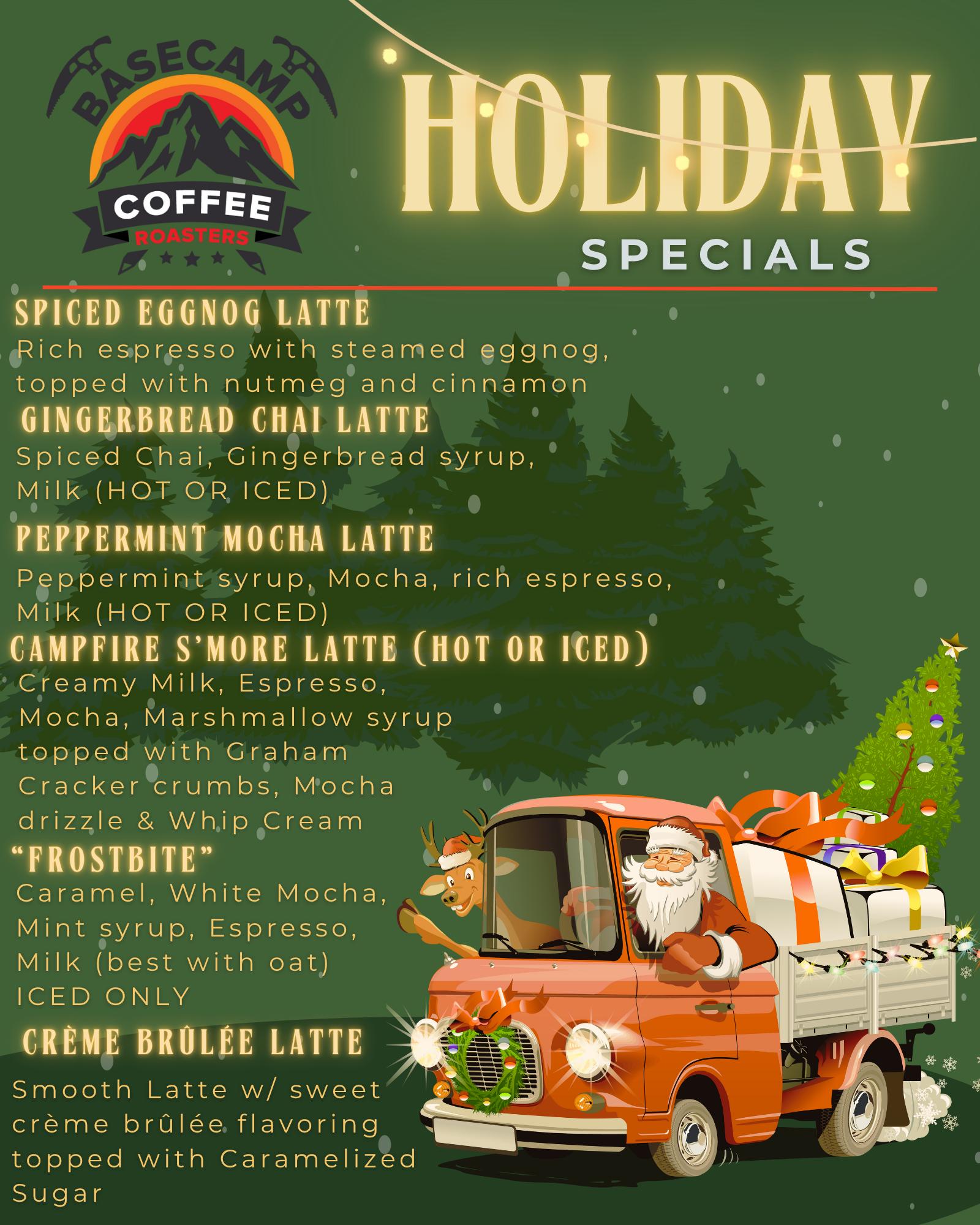 basecamp holiday menu (Poster - 8 x 10 in)