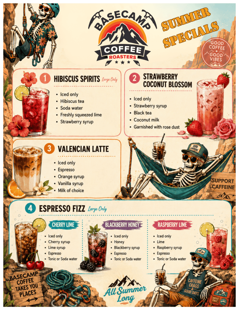 Basecamp Summer Menu